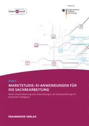 Cover von Marktstudie: KI-Anwendungen für die Sachbearbeitung.