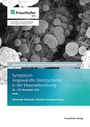 Cover von Symposium Angewandte Elektrochemie in der Materialforschung 24.-25. November 2022.