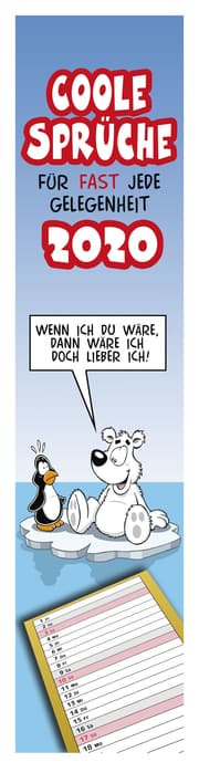 Cover von Streifenplaner Coole Sprüche 2020
