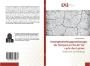 Cover von Enseignement/apprentissage du français en fin de 1er cycle des Lycées