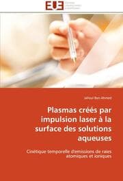 Cover von Plasmas crees par impulsion laser a la surface des solutions aqueuses