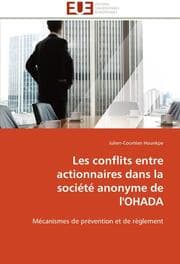 Cover von Les conflits entre actionnaires dans la societe anonyme de l'OHADA