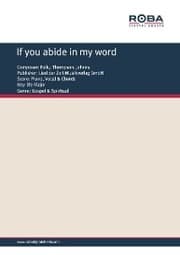 Cover von If you abide in my word