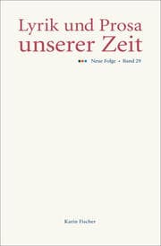 Cover von Lyrik und Prosa unserer Zeit