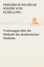 Cover von Vorlesungen über die Methode des akademischen Studiums
