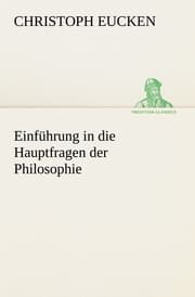 Cover von Einführung in die Hauptfragen der Philosophie
