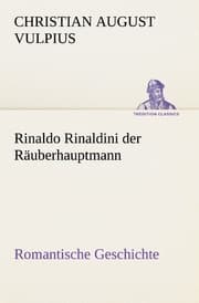 Cover von Rinaldo Rinaldini der Räuberhauptmann