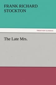 Cover von The Late Mrs.