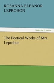 Cover von The Poetical Works of Mrs.Leprohon