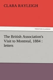 Cover von The British Association's Visit to Montreal, 1884 : letters