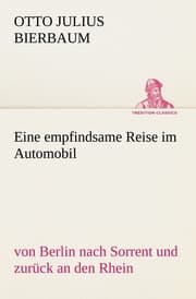 Cover von Eine empfindsame Reise im Automobil