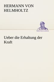 Cover von Ueber die Erhaltung der Kraft