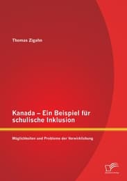 Cover von Kanada - Ein Beispiel für schulische Inklusion: Möglichkeiten und Probleme der Verwirklichung