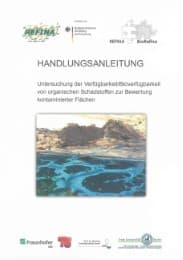 Cover von HANDLUNGSANLEITUNG - Untersuchung der Verfügbarkeit/Bioverfügbarkeit von organischen Schadstoffen zur Bewertung kontaminierter Flächen