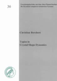 Cover von Topics in Crystal Shape Dynamics