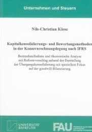 Cover von Kapitalkonsolidierungs- und Bewertungsmethoden in der Konzernrechnungslegung nach IFRS