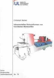 Cover von Inkrementelles Rohrumformen von hochfesten Werkstoffen
