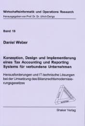 Cover von Konzeption, Design und Implementierung eines Tax Accounting und Reporting Systems für verbundene Unternehmen