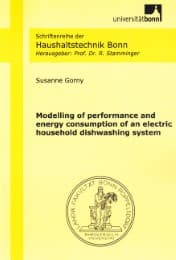 Cover von Modelling of performance and energy consumption of an electric household dishwashing system