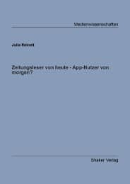 Cover von Zeitungsleser von heute - App-Nutzer von morgen?