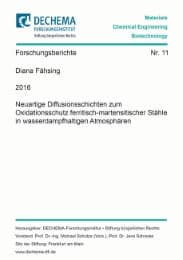 Cover von Neuartige Diffusionsschichten zum Oxidationsschutz ferritisch-martensitischer Stähle in wasserdampfhaltigen Atmosphären