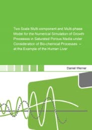 Cover von Two Scale Multi-component and Multi-phase Model for the Numerical Simulation of Growth Processes in Saturated Porous Media under Consideration of Bio-chemical Processes - at the Example of the Human Liver