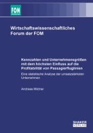 Cover von Kennzahlen und Unternehmensgrößen mit dem höchsten Einfluss auf die Profitabilität von Passagierfluglinien