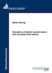 Cover von Simulation of bainitic transformation with the phase field method