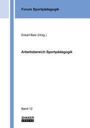 Cover von Arbeitsbereich Sportpädagogik