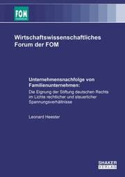 Cover von Unternehmensnachfolge von Familienunternehmen: