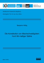 Cover von Die Konstitution von Mischschweißgütern hoch Mn-haltiger Stähle