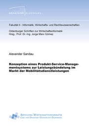 Cover von Konzeption eines Produkt-Service-Managementsystems zur Leistungsbündelung im Markt der Mobilitätsdienstleistungen