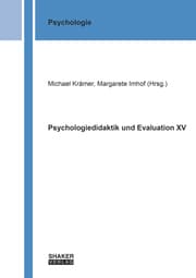 Cover von Psychologiedidaktik und Evaluation XV