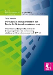Cover von Der Kapitalisierungszinssatz in der Praxis der Unternehmensbewertung