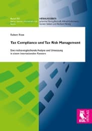 Cover von Tax Compliance und Tax Risk Management