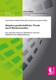 Cover von Adaption gesellschaftlicher Trends durch Markentransfers