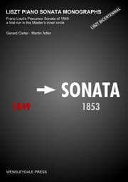 Cover von LISZT PIANO SONATA MONOGRAPHS - Franz Liszt's Precursor Sonata of 1849: a trial run in the Master's inner circle