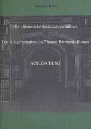 Cover von Der literarische Realitätenvermittler
