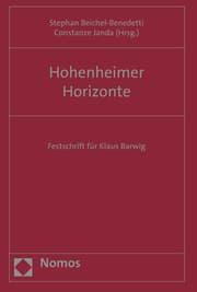 Cover von Hohenheimer Horizonte