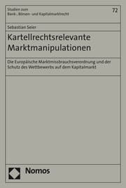 Cover von Kartellrechtsrelevante Marktmanipulationen