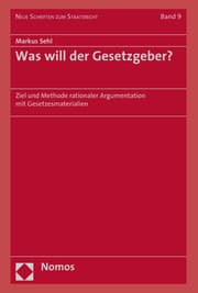 Cover von Was will der Gesetzgeber?