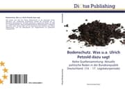 Cover von Bodenschutz.Was u.a.Ulrich Petzold dazu sagt