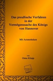 Cover von Das preußische Verfahren in der Vermögenssache des Königs von Hannover