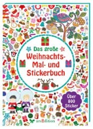 Cover von Das große Weihnachts-Mal- und Stickerbuch