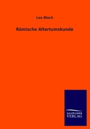 Cover von Römische Altertumskunde