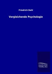 Cover von Vergleichende Psychologie