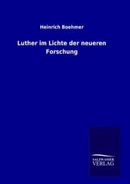 Cover von Luther im Lichte der neueren Forschung
