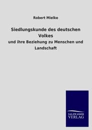 Cover von Siedlungskunde des deutschen Volkes