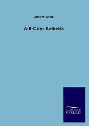 Cover von A-B-C der Aesthetik