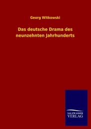 Cover von Das deutsche Drama des neunzehnten Jahrhunderts